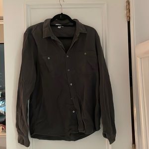 James Perse Grey Button Down